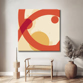 Painting by Numbers Modern Art Orange Shapes I